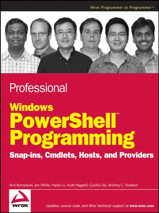 Title details for Professional Windows PowerShell Programming by Arul Kumaravel - Wait list